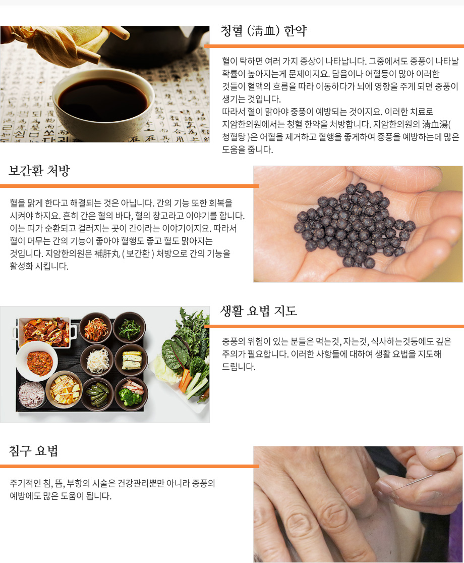 중풍의 예방과 치료