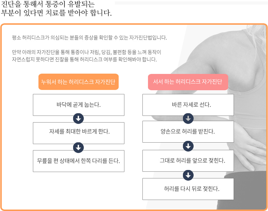 허리디스크 자가진단